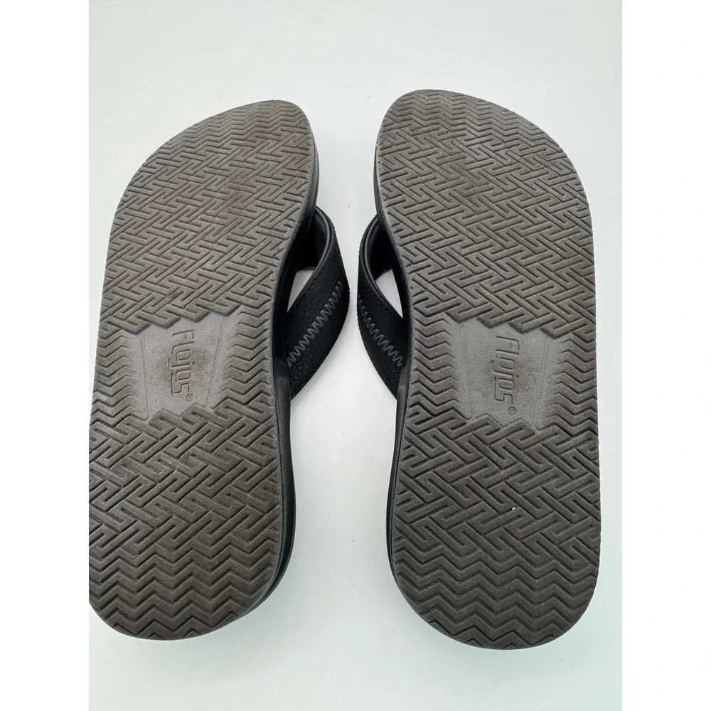 Flojos Flip Flops Black Men's Size 10 Comfort‎ Sandals Casual Thong